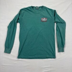 Ron Jon Surf Shop  Shirt Orange Beach Long SleeveSmall Teal Green Comfort Colors